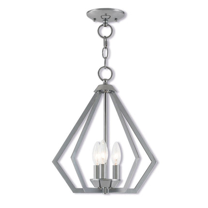 Three Light Dimmable Chandelier With Shades