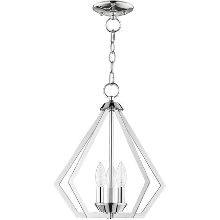 Three Light Dimmable Chandelier With Shades