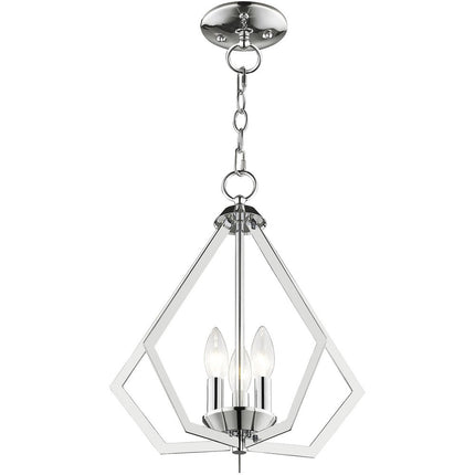 Three Light Dimmable Chandelier With Shades