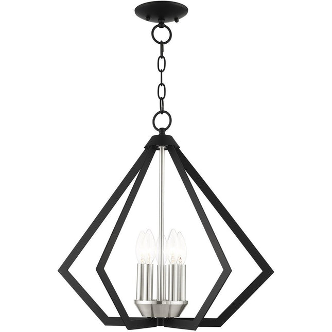 Five Light Dimmable Chandelier With Shades