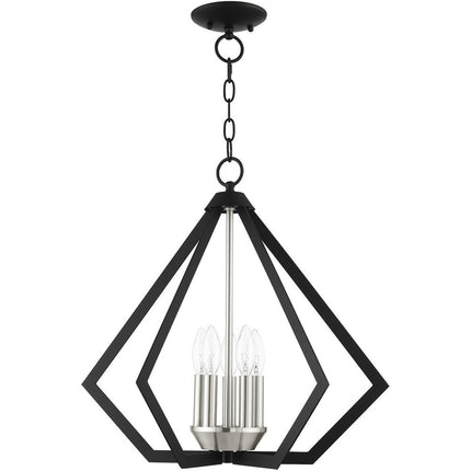 Five Light Dimmable Chandelier With Shades