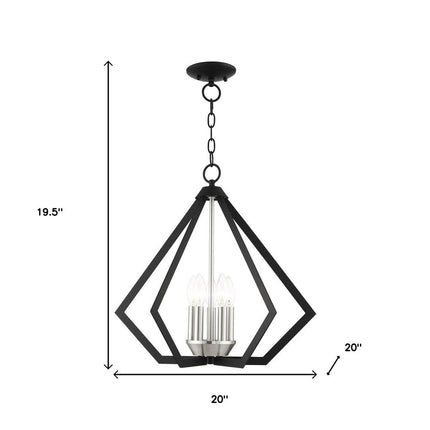 Five Light Dimmable Chandelier With Shades