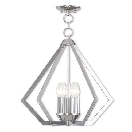 Five Light Dimmable Chandelier With Shades