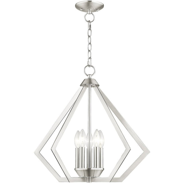 Five Light Dimmable Chandelier With Shades