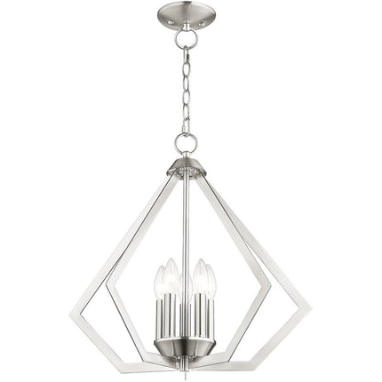 Five Light Dimmable Chandelier With Shades