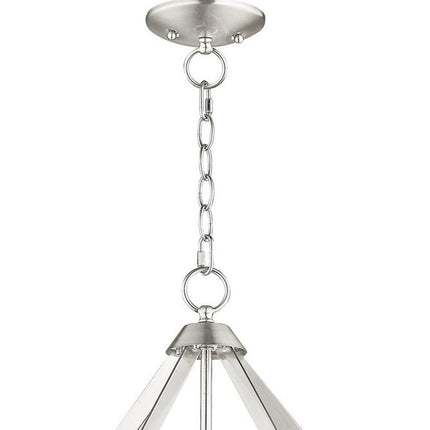 Five Light Dimmable Chandelier With Shades