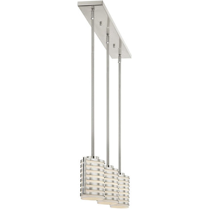 Three Light Dimmable Chandelier With Shades