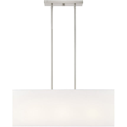 Three Light Dimmable Chandelier With Shades