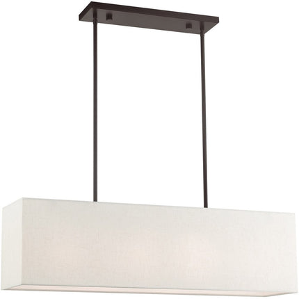 Four Light Dimmable Chandelier With Shades