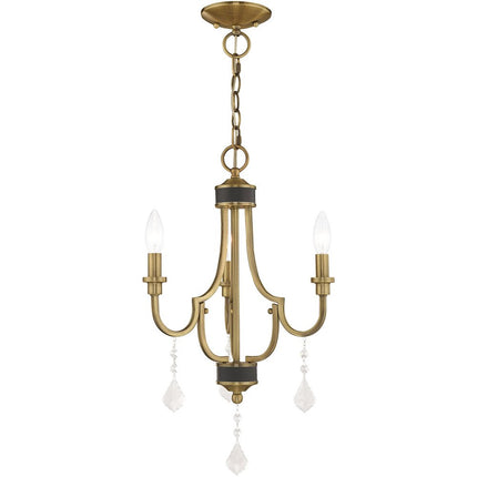 Three Light Dimmable Chandelier With Shades