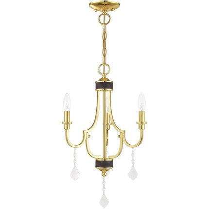 Three Light Dimmable Chandelier With Shades