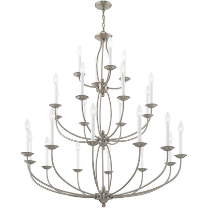 Multi Light Dimmable Chandelier With Shades