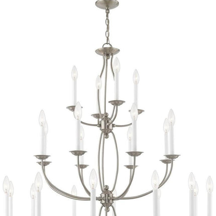 Multi Light Dimmable Chandelier With Shades