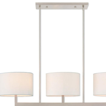 Three Light Dimmable Chandelier With Shades