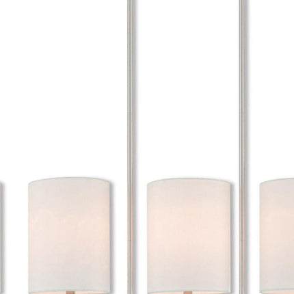Five Light Dimmable Chandelier With Shades