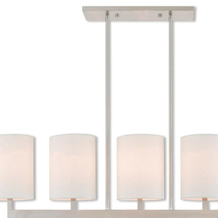 Five Light Dimmable Chandelier With Shades