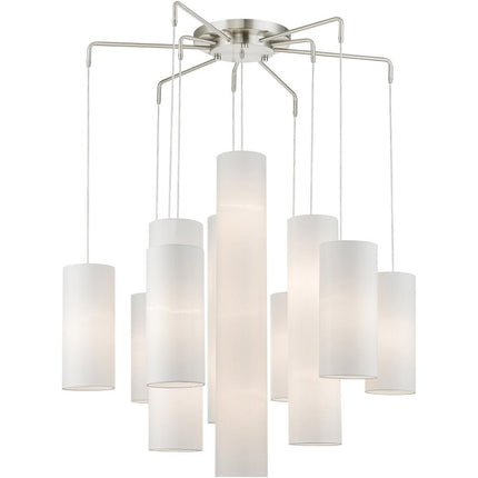 Multi Light Dimmable Chandelier With Shades