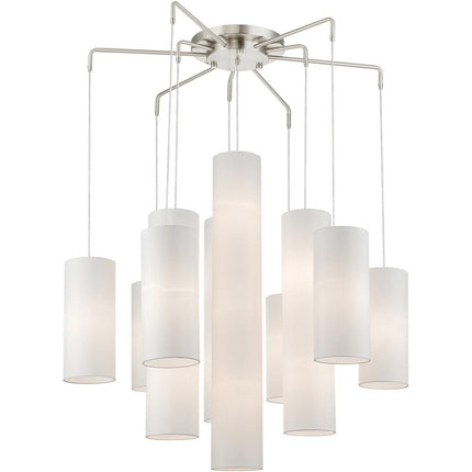 Multi Light Dimmable Chandelier With Shades