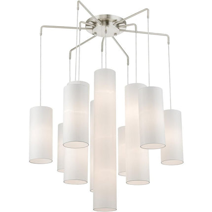Multi Light Dimmable Chandelier With Shades