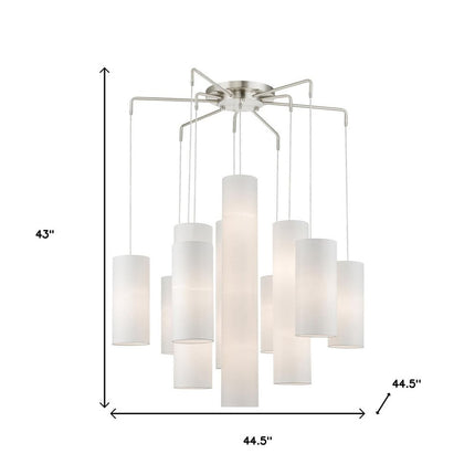 Multi Light Dimmable Chandelier With Shades