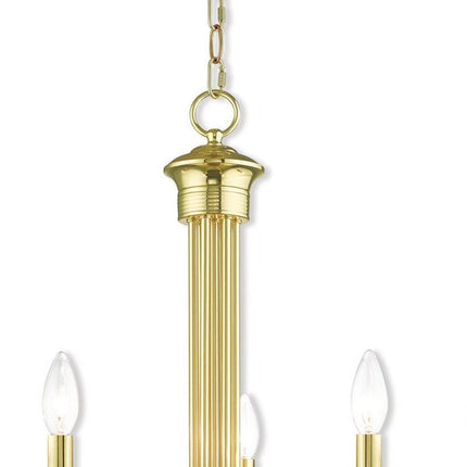 Five Light Dimmable Chandelier With Shades