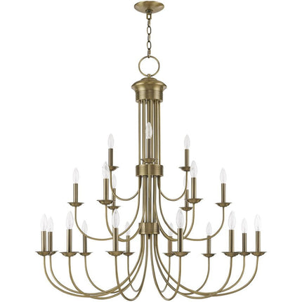Multi Light Dimmable Chandelier With Shades