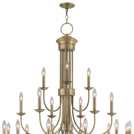 Multi Light Dimmable Chandelier With Shades