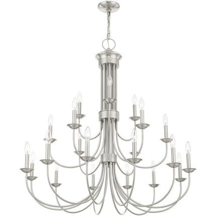 Multi Light Dimmable Chandelier With Shades