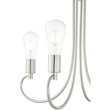 Four Light Dimmable Chandelier With Shades