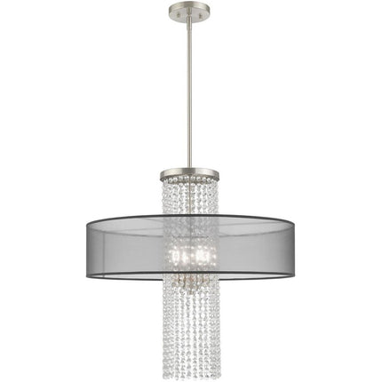 Four Light Dimmable Chandelier With Shades
