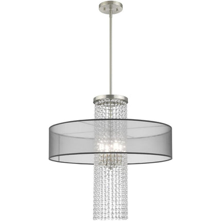 Four Light Dimmable Chandelier With Shades
