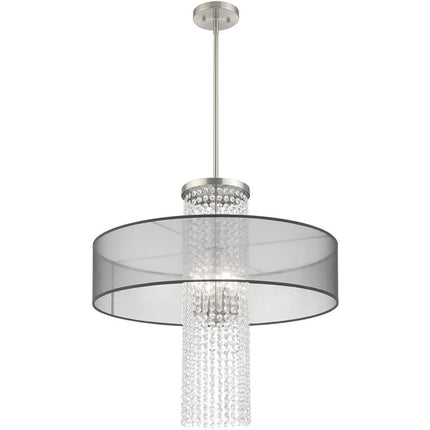 Four Light Dimmable Chandelier With Shades