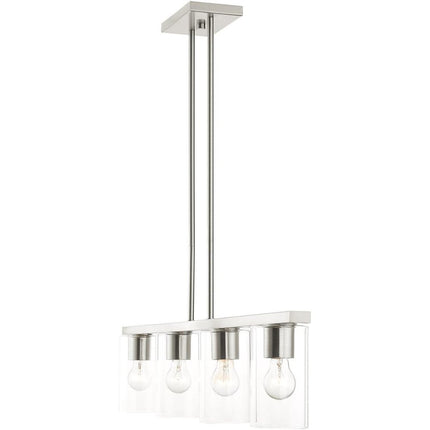 Four Light Dimmable Chandelier With Shades