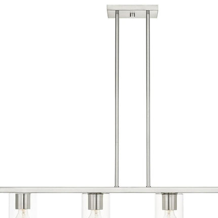 Four Light Dimmable Chandelier With Shades