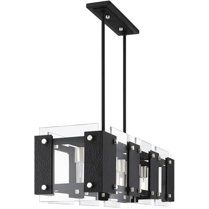 Eight Light Dimmable Chandelier With Shades