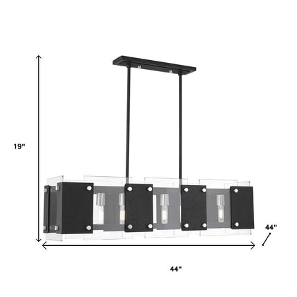 Eight Light Dimmable Chandelier With Shades
