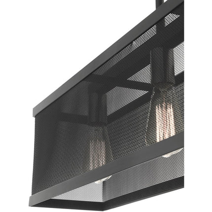 Three Light Dimmable Chandelier With Shades