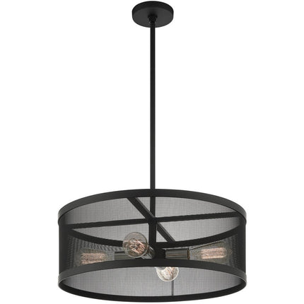 Four Light Dimmable Chandelier With Shades