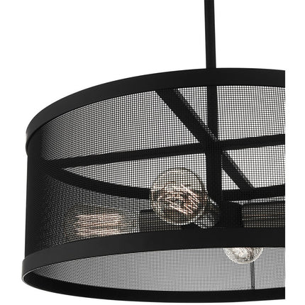 Four Light Dimmable Chandelier With Shades
