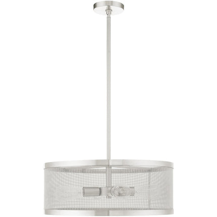 Four Light Dimmable Chandelier With Shades