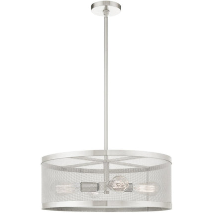 Four Light Dimmable Chandelier With Shades