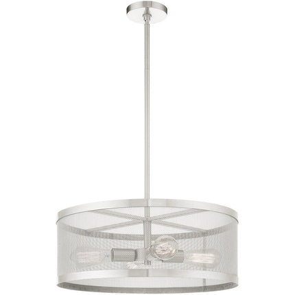 Four Light Dimmable Chandelier With Shades