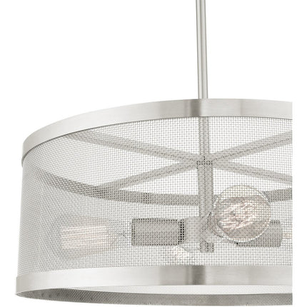Four Light Dimmable Chandelier With Shades