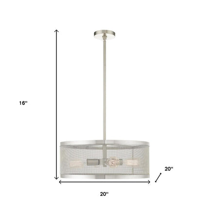 Four Light Dimmable Chandelier With Shades