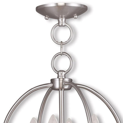 Four Light Dimmable Chandelier With Shades