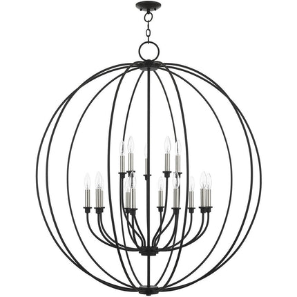 Multi Light Dimmable Chandelier With Shades