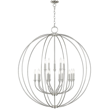Multi Light Dimmable Chandelier With Shades