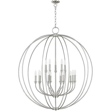 Multi Light Dimmable Chandelier With Shades