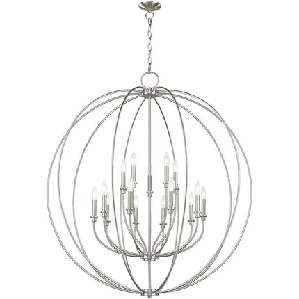 Multi Light Dimmable Chandelier With Shades
