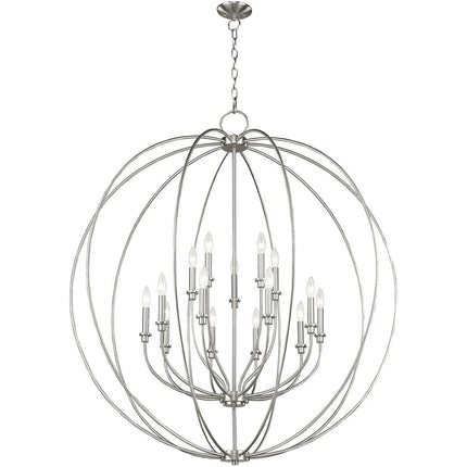 Multi Light Dimmable Chandelier With Shades